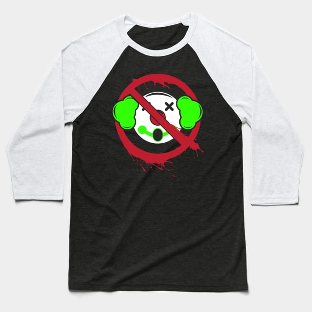 Clown Spotting Baseball T-Shirt by Awesome AG Designs